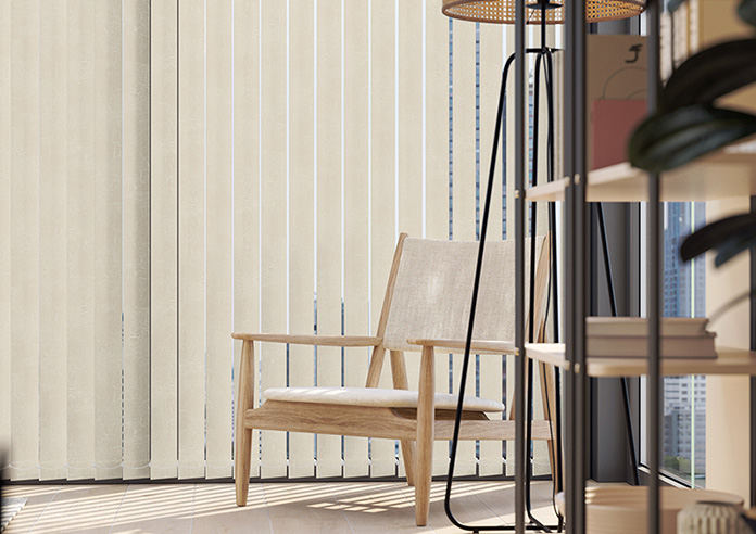 Ajanta (Blackout), Cream - Vertical Blind - Image 5